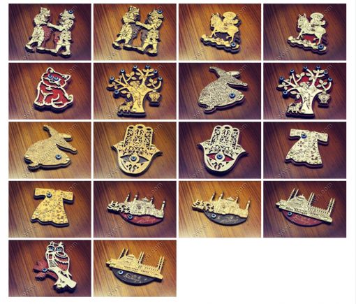  台北，纪念品磁铁，木制磁铁，木制冰箱磁铁